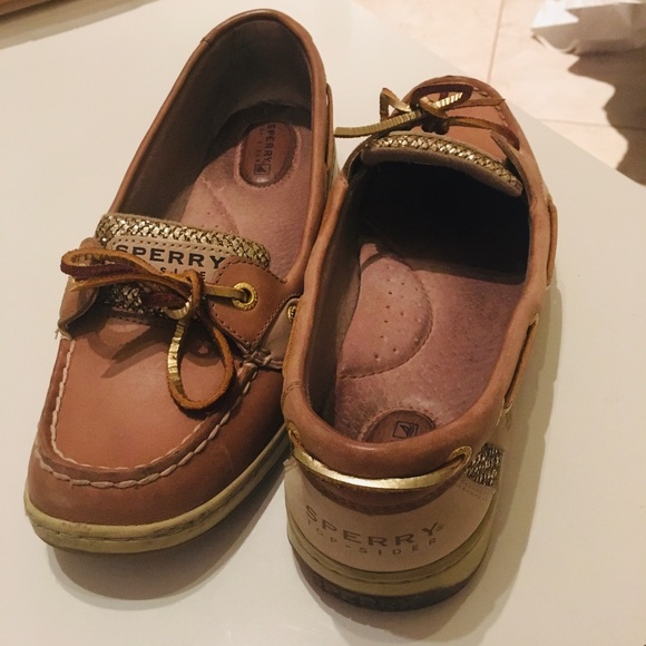 Women’s Sperry Angelfish Gold Glitter Shoes - Picture 5 of 6